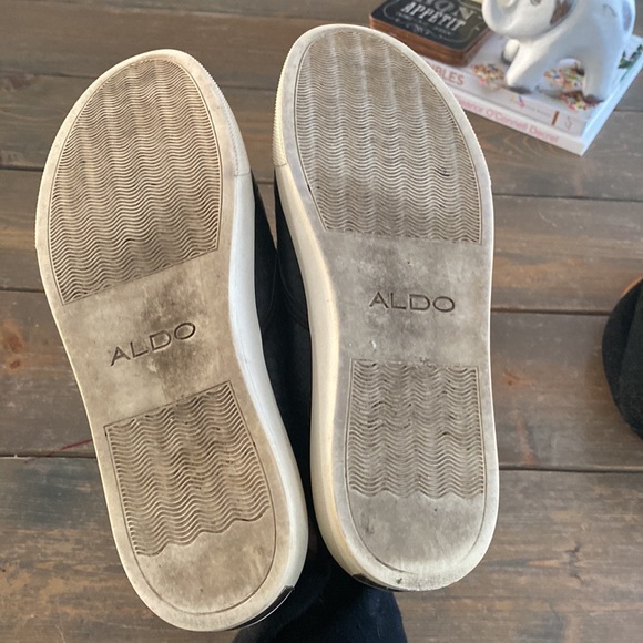 Black leather Aldo Sneakers - Picture 6 of 7